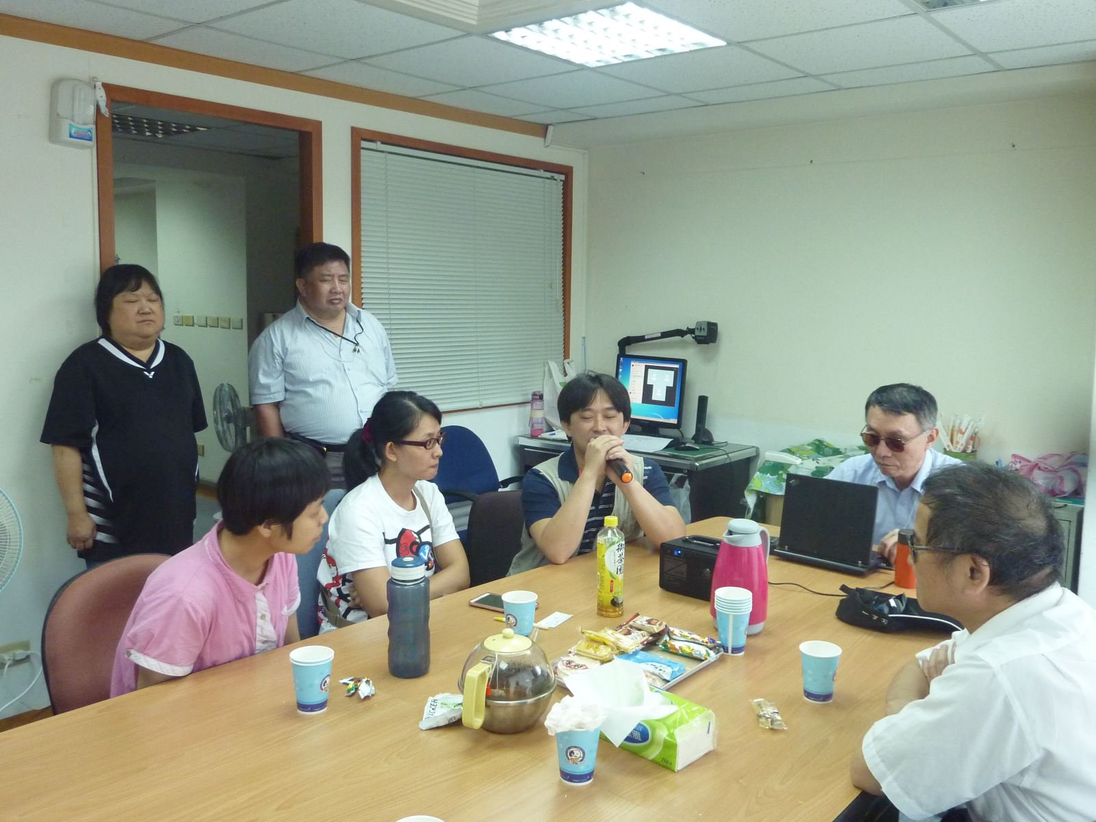 圖二:政義感謝太太一路的陪伴,表示家人的支持很重要